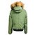 Autre Marque Chaqueta Puffer con Capucha Eleven Elfs Verde con Borde de Pelo - vista 3