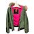 Autre Marque Chaqueta Puffer con Capucha Eleven Elfs Verde con Borde de Pelo - vista 7