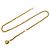 Cinturón de cadena con dije CC chapado en oro Chanel Gold