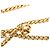 Cinturón de cadena con dije CC chapado en oro Chanel Gold - vista 3