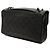 Borsa a spalla Single Flap in pelle di vitello matelassé Chanel CC nera - vista 2