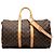 Borsa da viaggio Louis Vuitton Monogram Keepall Bandouliere 45 Marrone