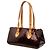 Borsa a tracolla Louis Vuitton Monogram Vernis Rosewood Avenue rossa - vista 2