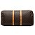 Borsa da viaggio Louis Vuitton Monogram Keepall 55 Marrone - vista 3