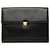 Autre Marque Clutch Saint Laurent Dunhill Oxford Lock in pelle nera