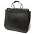 Gucci Medium Satchel-Tasche aus schwarzem Schweineleder mit Metallring - Ansicht 2