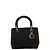 Borsa Christian Dior Lady Dior Cannage in nylon nera