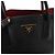 Bolsa Prada em couro Saffiano na cor preta - vista 7