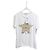 Top Dior Lucky Star in cotone bianco a maniche corte