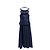 Chanel langes Kleid Navy Baumwolle