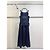Chanel langes Kleid Navy Baumwolle - Ansicht 3