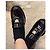 Mocassini Chanel in pelle nera con plateau e cuore - vista 8