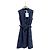 Dior Kleid aus Navy Tweed mit Gürtel Größe 38