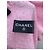Sciarpa Chanel in cotone rosa con logo ricamato - vista 6