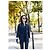 Giacca Chanel in tweed blu navy taglia 38 - vista 9