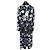 Vestido Chanel de seda con estampado de camelia y perlas