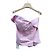 Top Bandeau Asimétrico Miu Miu Rosa de Algodón