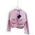 Prada Maglieria in Cashmere Rosa Logo Triangolo