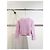 Prada Maglieria in Cashmere Rosa Logo Triangolo - vista 3