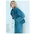 Giacca Chanel in velluto a coste blu a righe con paillettes - vista 3