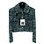 Chaqueta Chanel de Tweed Verde con Perlas Negras