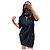 Vestido de punto Chanel negro de algodón con botones de perlas
