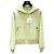 Chaqueta Hermès de cashmere amarillo con capucha Talla 36
