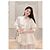 Gonna Dior Bianca in Tulle a Pois Plissettata - vista 7