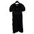 Vestido Chanel de seda negro con mangas abullonadas