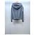 Miu Miu Kapuzenjacke aus Wolle Grau - Ansicht 2