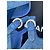 Sandali Chanel Blu Denim in Tessuto Taglia 35 - vista 5
