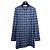 Chanel Tweed Jackenkleid Grau Blau Kariert Größe 38
