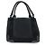 Balenciaga Cabas in tela blu navy e pelle XS - vista 2
