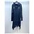 Vestido Balenciaga Negro de Algodón con Capucha Estampado Sánscrito - vista 2