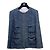 Chaqueta Chanel de tweed gris con cadena