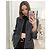 Chaqueta Chanel de tweed gris con cadena - vista 8