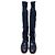 Chanel Sock Boots Schwarz Stoff Double C