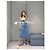 Vestido Miu Miu de algodón azul - vista 8