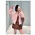 Miu Miu Rosa Baumwolljacke mit gesticktem Logo - Ansicht 8