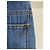Vaqueros Chanel Hamburg de denim azul con rayas de pierna ancha - vista 4