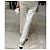 Vaqueros de Pierna Ancha Chanel Blancos de Denim con Perlas y Lentejuelas - vista 9
