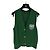 Colete Chanel de Cashmere Verde com Emblema Double C