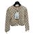 Set Abito e Giacca Chanel in Tweed Beige a Rombi