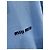 Top Miu Miu Azul de Algodón con Letras Bordadas y Manga Larga - vista 3