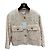Chanel Tweed Jacke Orange Rosa Oversized Größe 36