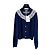 Céline Strickjacke aus Navy Cashmere Fair Isle Jacquard