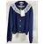 Céline Strickjacke aus Navy Cashmere Fair Isle Jacquard - Ansicht 2