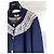 Céline Strickjacke aus Navy Cashmere Fair Isle Jacquard - Ansicht 4