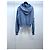 Sudadera con capucha y cremallera Acne Studios azul de algodón - vista 2