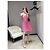 Chanel Kleid aus rosa Tweed mit Karomuster und Trägern - Ansicht 7